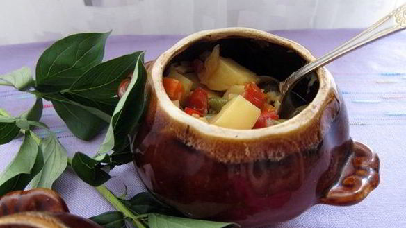 Рецепт Овощного рагу в горшочках