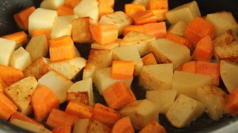 постное овощное рагу в тыкве