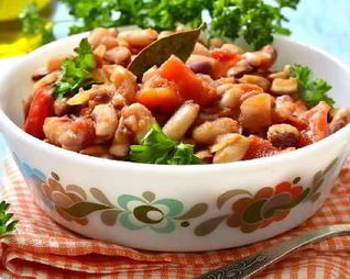 Пряное рагу из фасоли