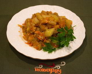 Рагу из баклажанов вкусное