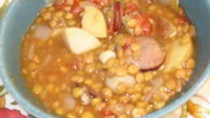 Рецепт рагу из чечевицы