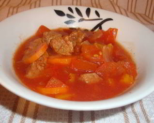 Рагу из говядины в мультиварке