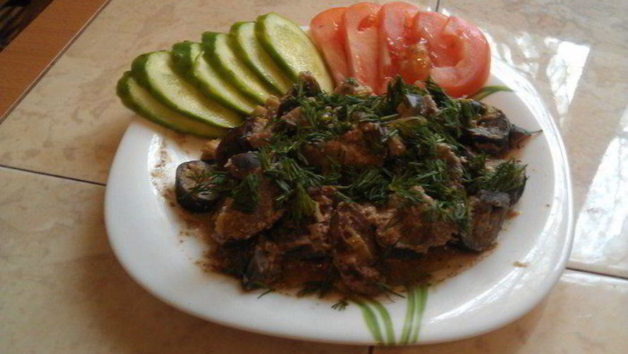 Рецепт рагу из конины с баклажанами