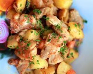 Рагу из курицы с картошкой