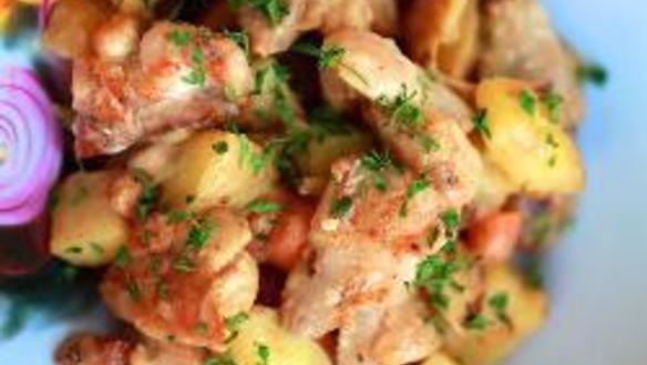 Рецепт Рагу из курицы с картошкой