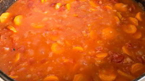 рагу из курицы с морковью и цуккини