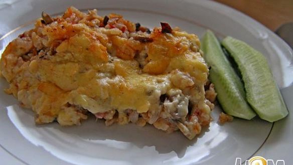 Рецепт Запеканки фрикасе из курицы