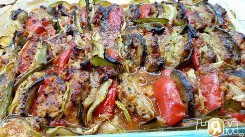 рататуй с мясом