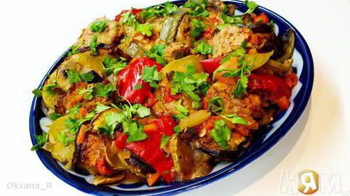 рататуй с мясом