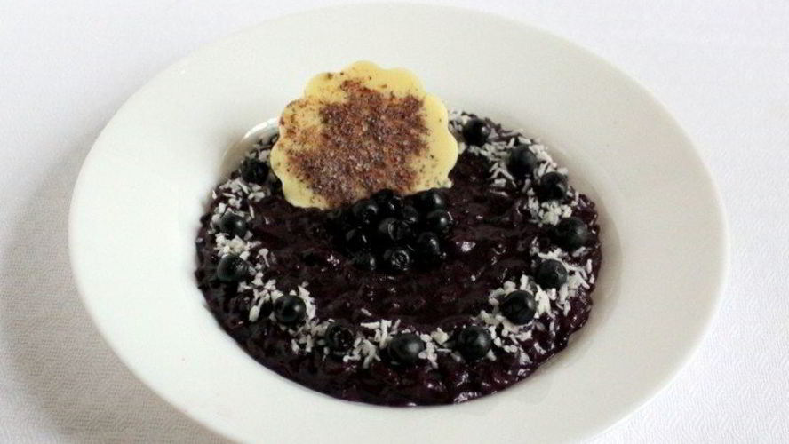 Рецепт чернично-кокосового ризотто