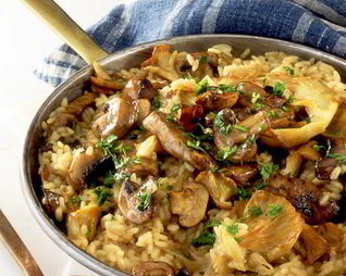 Грибное ризотто в мультиварке