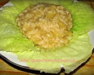 Овощное ризотто с картофелем и капустой