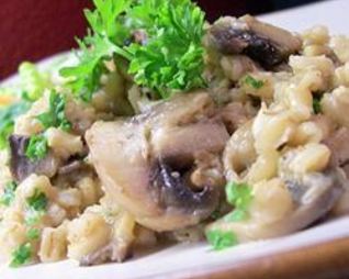 Ризотто из перловки с грибами