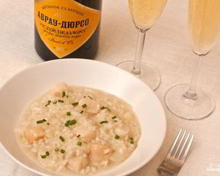 Ризотто с гребешками