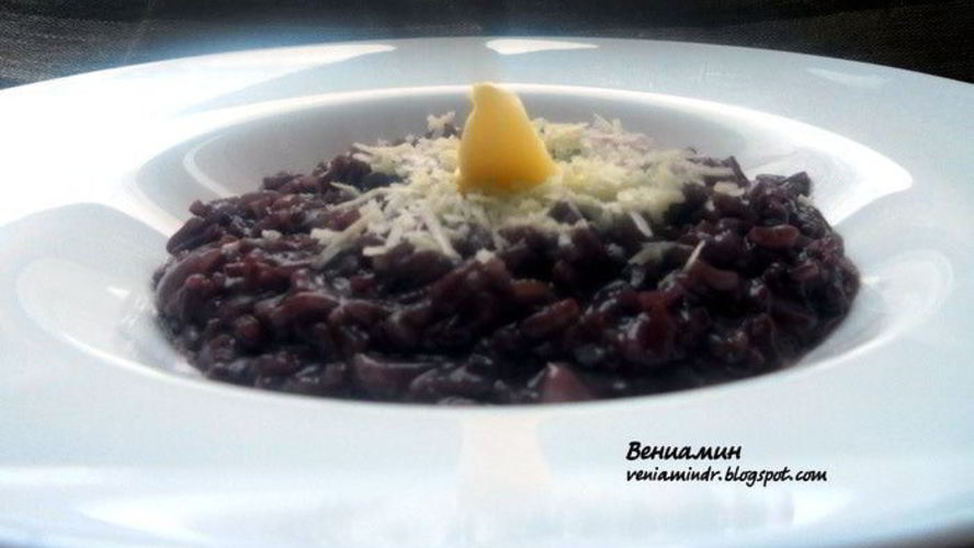 Рецепт ризотто с красным вином