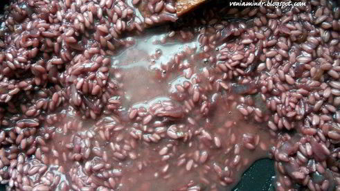 ризотто с красным вином