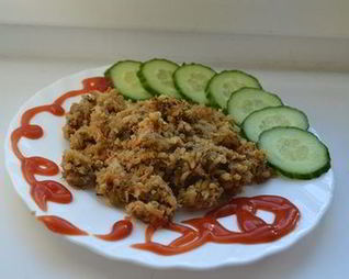 Ризотто с курицей и грибами в мультиварке