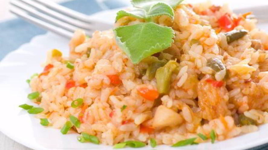 Рецепт ризотто с курицей и овощами