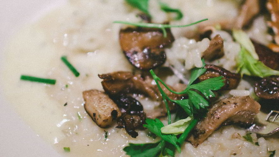 Рецепт ризотто с лесными грибами и белым вином