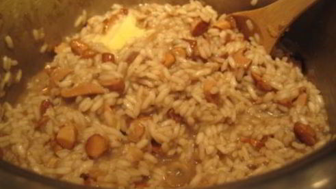 ризотто с лисичками и сыром