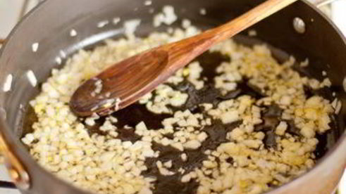 ризотто с шафраном и креветками