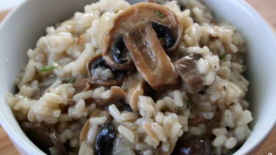 Рецепт ризотто с шампиньонами