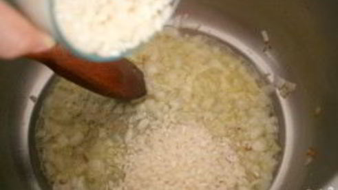 ризотто с шампиньонами