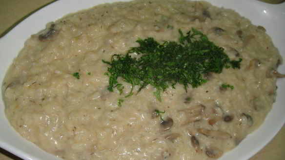 Рецепт Ризотто с сыром и грибами