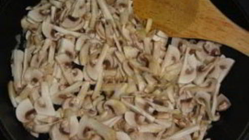 ризотто с сыром и грибами