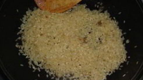 ризотто с сыром и грибами