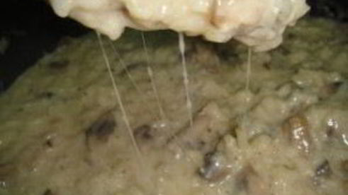 ризотто с сыром и грибами