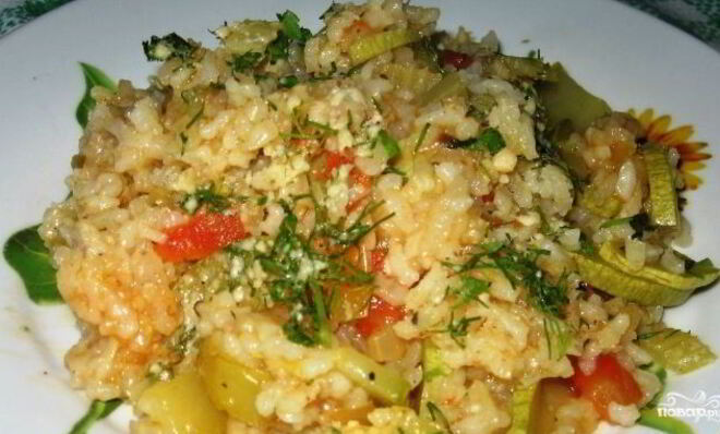 Ризотто с сыром Пармезан