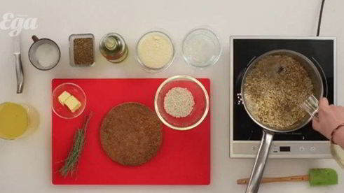 ризотто со сливками и сладким перцем