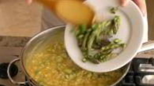 ризотто со спаржей