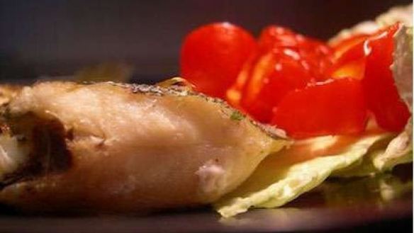 Рецепт Камбалы на гриле с болгарским перцем