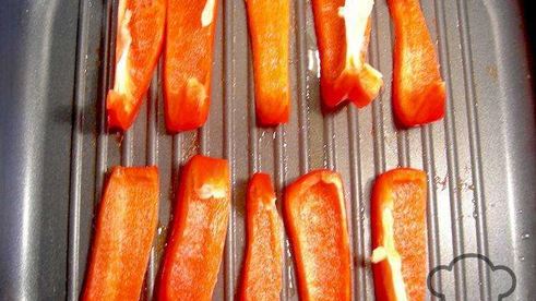 камбала на гриле с болгарским перцем