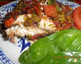 Камбала запеченная по-сицилийски