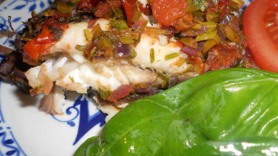 Рецепт камбалы запеченной по-сицилийски