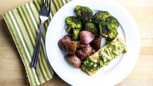 Рецепт Красной рыбы с картошкой в духовке