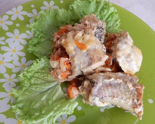 Минтай тушеный в мультиварке с овощами