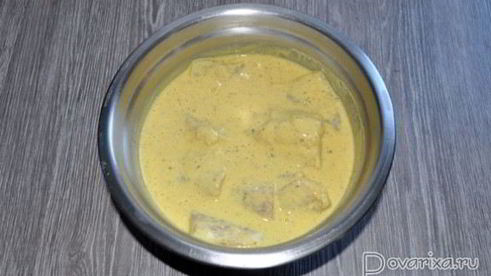 минтай, жаренный в кляре