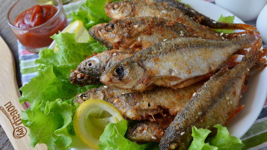 Рецепт плотвы, жаренной с лимоном