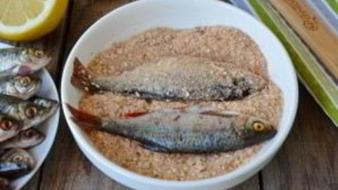 плотва, жаренная с лимоном