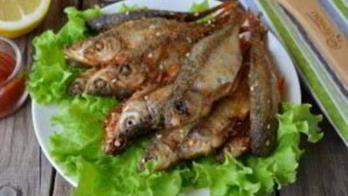 плотва, жаренная с лимоном