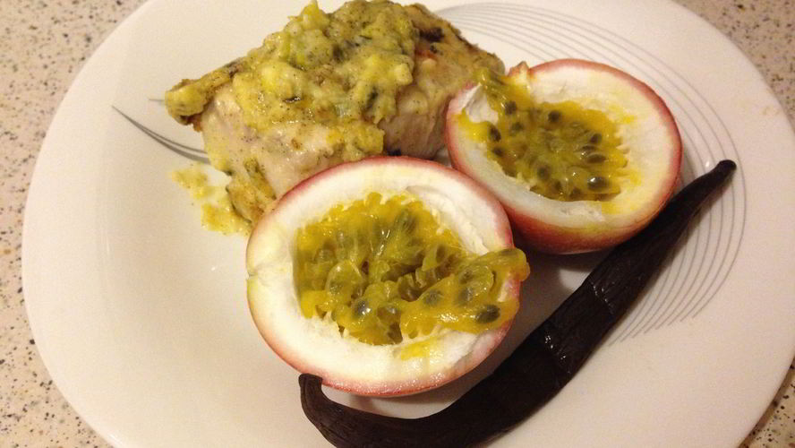 Рецепт рыбы в кокосовом молоке с ванилью и маракуйей