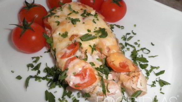 Рецепт Семги с сыром и овощами