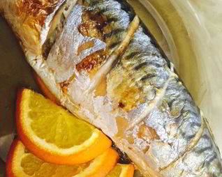 Скумбрия с апельсином в фольге