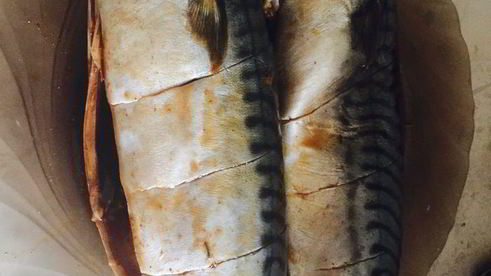 скумбрия с апельсином в фольге