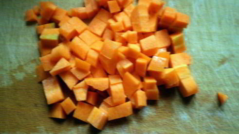 судак в имбирном маринаде на овощной подушке