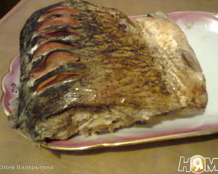 Толстолобик запеченный в рукаве